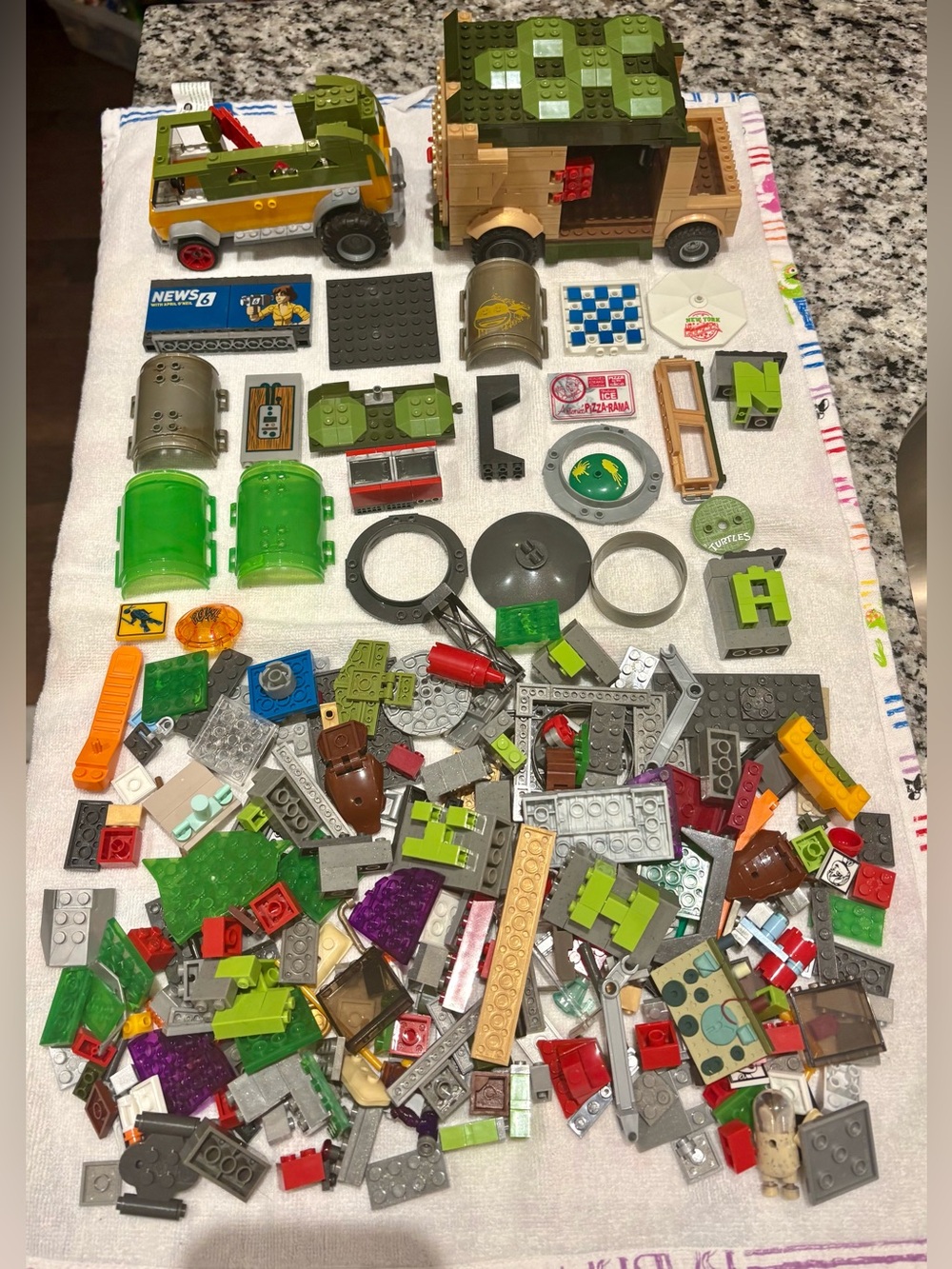 TMNT Teenage Mutant Ninja Turtles Mega Bloks Construx Huge Lot of Mini Figures
